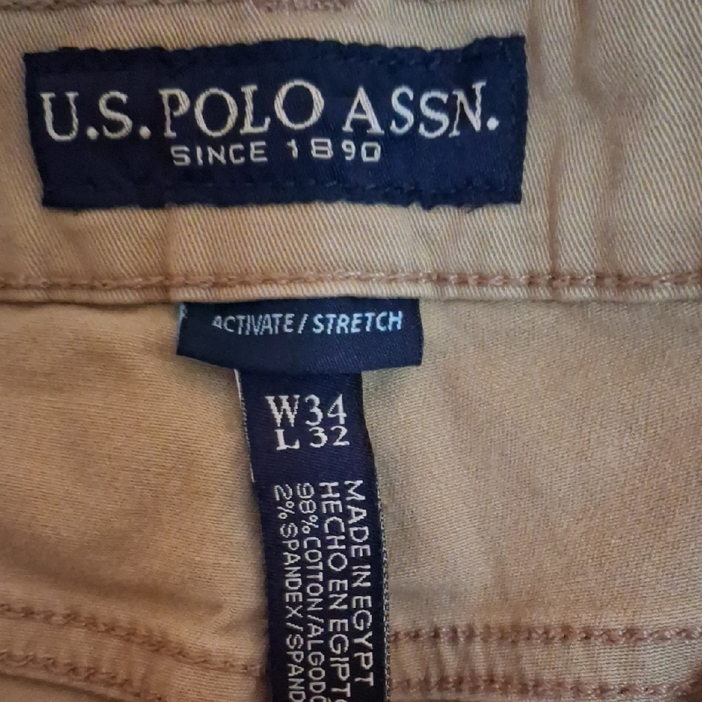 U.S. Polo Assn. Tan Stretch Pants - Picture 2 of 3